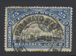 Foreign Cancellation BULAWAYO STATION - SOUTH RHODESIA On OBP N° 57 25c. Blue - Mols Bilingual 1910 Issue, Rusted But Sc - Sonstige & Ohne Zuordnung