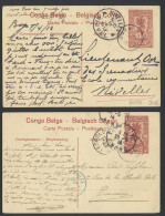 Accumulation Of 12 Postal Stationery Items, Catalogue Stibbe N° 43 With Various Cancellations1913/1921, BOGA, BOENDE, LI - Sonstige & Ohne Zuordnung