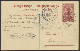 BOENDE (Keach Type 1.1-DMtY), Postal Stationery Catalogue Stibbe N° 43 View 66, Sent From Boende April 1, 1914 To Tourna - Sonstige & Ohne Zuordnung