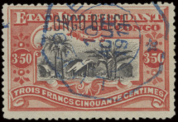 5 Stamps With Telegraph Cancellations OBP N° 26 (Leopoldville), 26B (Matadi), 29 (Leopoldville), 47PT (Lukolela), 49PT ( - Autres & Non Classés