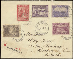 1932, Registered Cover, Franked With OBP N° 150, 153 168, 170 And 180 10c.+5c. And 60c.+30c. Native Welfare Goutte De La - Sonstige & Ohne Zuordnung