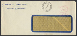 1933 Cover Franked With Red Mechanical Franking Mark 1,25fr. - A2 Sent From Leopoldville April 20, 1933 (domestic Rate), - Sonstige & Ohne Zuordnung