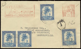 1946, Cover Insufficiently Franked Sent From Wakefield / Great Britain To Leopoldville / Belgian Congo. British Mark T F - Sonstige & Ohne Zuordnung