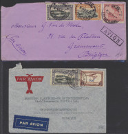 1929/1939, 6 Airmail Covers Including 4 Only Franked With Airmail Stamps, Vf - Sonstige & Ohne Zuordnung