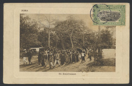 1918, Picture Postcard Franked With OBP N° 64 5c - Mols Bilingual 1915 Issue, Sent From Boma September 9, 1918 To A Tele - Briefe U. Dokumente