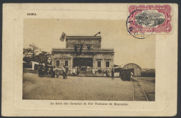 1918, Picture Postcard Franked With OBP N° 65 10c - Mols Bilingual 1915 Issue, Sent From Boma September 9, 1918 To A Tel - Covers & Documents