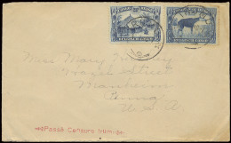 1940, Belgian Congo Censor Straight-line Type Fa Passé Censure Irumu On Cover Sent From Irumu To Manheim / USA, Via Leop - Lettres & Documents