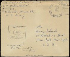 1942 Belgian Congo - US Army In Belgian Congo, Postage Free Cover, Written By A Soldier Of The 23rd Station Hospital - A - Covers & Documents