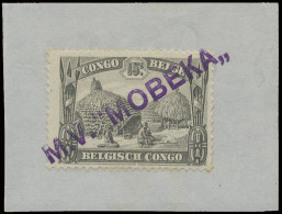 N° 169 15c. Grey - Native Issue On Piece Of Paper And Cancelled By Linear Mark Of Boat MV Mobeka In Purple, Scarce, Vf - Andere & Zonder Classificatie