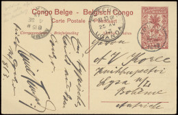 Postal Stationery Catalogue Stibbe N° 43 View 8, Sent From Irumu August 17, 1913 To BOHEME/AUSTRIA, Via The East Route T - Stamped Stationery