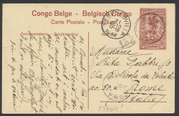 1913 Postal Stationery Catalogue Stibbe N° 43 With View 29, Sent From Buta October 8, 1913 To Roma / Italy Where It Arri - Ganzsachen