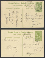 1912/1920 Accumulation Of 20 Postal Stationery Items Catalogue Stibbe N° 42 5c. Green - Palms With Various Views, All Us - Postwaardestukken