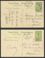 1912/1920 Accumulation Of 20 Postal Stationery Items Catalogue Stibbe N° 42 5c. Green - Palms With Various Views, All Us - Ganzsachen
