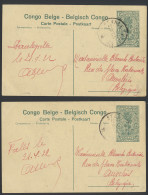 1922/1924 Accumulation Of 16 Postal Stationery Items, Catalogue Stibbe N° 61 15c. Green-blue - Palms With Various Views, - Entiers Postaux