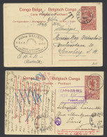 1913/1923 Accumulation Of 41 Postal Stationery Items Catalogue Stibbe N° 43 10c. Carmine - Palms With Various Views, All - Entiers Postaux