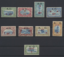 * N° 36/44 Red Cross - Mols Issue With Overprint A.O. Full Set, Mint And Hinged, Vf (OBP €150) - Otros & Sin Clasificación