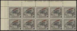 ** N° 61 (block Of 10 Stamps) 10fr. Black With SPECIMEN Overprint In Red, Punched, With Marginal Inscription F - 6685 -  - Otros & Sin Clasificación