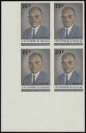 N° 25/28 A.D. Kalonji Issue, Full Set In Block Of 4 Unperforated With Corner Sheet, MNH, Vf (OBP €74) - Süd-Kasai