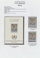 **/0 N° 25/29 A.D. Kalonji Issue, Small Collection On Computer Pages Including Full Set In Sheets Of 25 Stamps, Full Set - Zuid-Kasaï