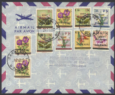 1961 Philatelic Club De Belgique Cover Franked With OBP N° 1/8 And 10/11 Flowers Issue, Cancelled Bakwanga-1B July 24, 1 - South-Kasaï