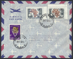 1961 Philatelic Club De Belgique Cover Franked With OBP N° 16/17 And 23 6,50Fr. On 3Fr. And 8Fr. On 3Fr. - CCTA Issue An - South-Kasaï