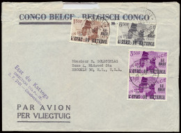 1961, Airmail Cover Franked With (OBP) N° 47 '1,50 Fr, 3,50 Fr And 6,50 Fr Independance' Sent From Elisabethville 1-C3 F - Katanga