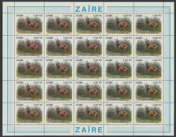 ** N° 1452/56 1994 - Animals Of The Garamba's Park Full Set In Full Sheets, MNH, Vf (OBP €225) - Other & Unclassified