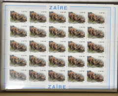 ** N° 1452/56 Bush Animals - Garamba National Park In Sheet (700 Full Sets), Vf (OBP €6.300) - Andere & Zonder Classificatie