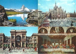 Lot De 14 Cartes Postales De L'ITALIE: Diverses Vues: Florence, Milan, Rome, Sirmione, Turin, Urbino, Le Cervin, Majeur. - Collezioni E Lotti