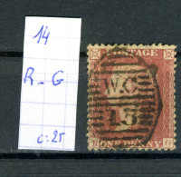 Grande-Bretagne    N° 14  R - G - Gebraucht