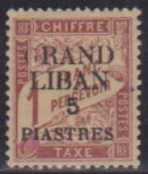 Grand Liban Taxe  5a** Variété "G" Maigre - Sonstige & Ohne Zuordnung