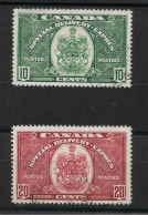 CANADA 1938 - 1939 SPECIAL DELIVERY SET SG S9/S10 FINE USED Cat £50 - Correo Urgente