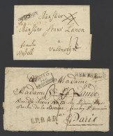 1785/1868 Samenstelling 21 Voorlopers Uit Diverse Steden Naar Diverse Bestemmingen, W.o. Chargé, Zm/m/ntz - Autres & Non Classés