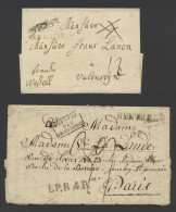 1785/1868 Samenstelling 21 Voorlopers Uit Diverse Steden Naar Diverse Bestemmingen, W.o. Chargé, Zm/m/ntz - Other & Unclassified