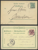 1898/1914 Samenstelling Van 9 Gebruikte En 10 Ongebruikte Postwaardestukken W.o. Mooie Stempels, Censuur, Merendeel In B - German East Africa