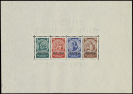 ** BL 2 (Mi.) 1933 - 10 Jaar Noodhulp, Enkele Zeer Kleine Onvolkomenheden En Verdunning Bladboord, Zm/m/ntz (Mi. €6.000) - Blocks & Sheetlets