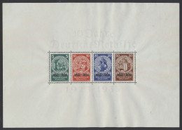 (**) BL 2 (Mi.) 1933 - 10 Jaar Duitse Noodhulp Hergomd (keur Schlegel Op Gom) + Lichte Vlek Linksboven, M/ntz - Blocks & Sheetlets