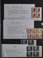 **/0 Reich, Lokaalpost, Bund, DDR, Verzameling Variëteiten, W.o. Muster, Tandingafwijkingen In Insteekboek, Zm - Collections