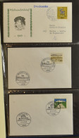 Bund + Berlijn, Tussen 1958 En 2002, Overwegend FDC's, Geen Dubbels In 6 Map(jes)(pen), +550 Stuks, Zm/m/ntz - Collections