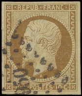 N° 9 10c. Bistre-jaune, Mooi Volrandig Doch Met Lichte Verdunning (aminci) Met Certificaat SBPV, Zm/ntz (Yv. €950) - 1852 Louis-Napoleon