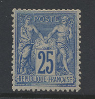 (**) N° 79 25c. Bleu (II), Hergomd, Zm (Yv. €750) - 1876-1898 Sage (Tipo II)