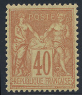 * N° 94 40c. Orange (II), Mooie Centrage, Zm (Yv. €175) - 1876-1898 Sage (Type II)