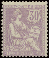 * N° 128 30c. Violet - Type Mouchon, Zm (Yv. €350) - Other & Unclassified