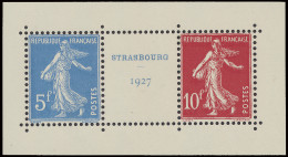 ** N° 242A 1927 - Strasbourg - Paar Met Vignet, Zegels Uit Het Blok BL 2, Prachtig, Zm (Yv. €1.200) - Other & Unclassified