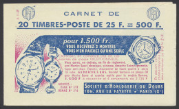 ** N° 1011C-C2 Type Müller - 25fr. Rouge, Boekje Van 20 Zegels, S11.59, Zm (Yv. €80) - Other & Unclassified