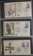 Verzameling In 5 Albums, W.o. Europa CEPT, Oudere Stukken Journée Du Timbre, Postwaardestukken Vanaf 1938 (geïllustreerd - Collections