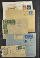 1900-1945 Zeer Gevarieerde Samenstelling Van 135 Poststukken, Waarbij 19 Aangetekende, Zm/m/ntz - Autres & Non Classés