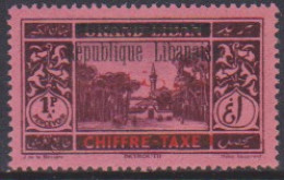 Grand Liban Taxe 22b** Variété Surcharge Arabe Carmin - Sonstige & Ohne Zuordnung