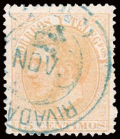 Orense - Edi O 210 - Mat Trébol Azul "Rivadabia" - Used Stamps