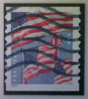 United States, Scott #5657, Used(o), 2022, Three Flags Definitive, (58¢), Red, White, And Dark And Light Blue - Gebraucht